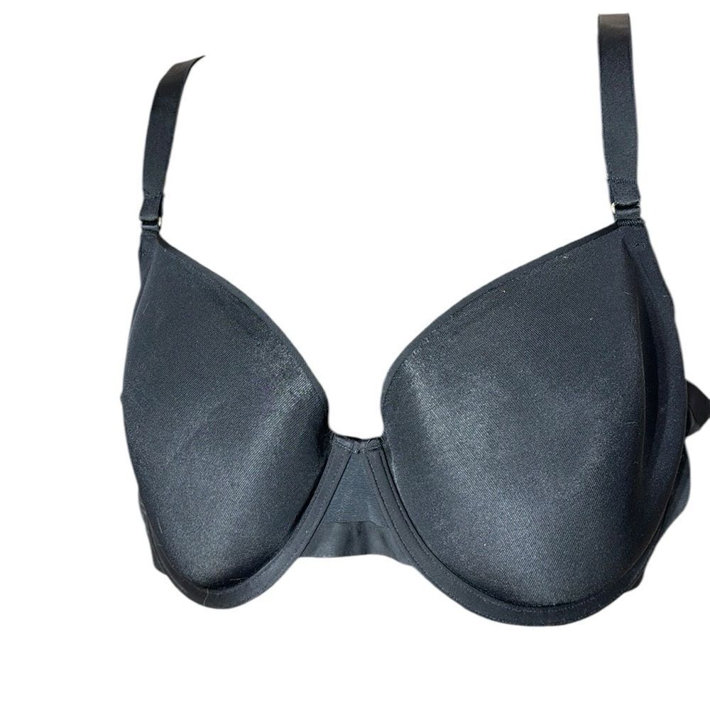 Cuup the demi black mesh underwire unpadded bra 36E